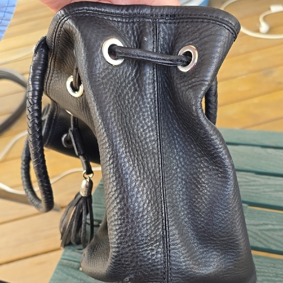 Cole Haan Black Leather Hobo Bag - Picture 8 of 14